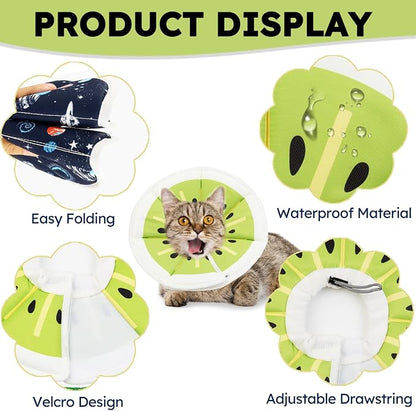Cat Cone Collar Soft, Waterproof Cat Recovery Collar After Surgery, Adjustable - Image 2