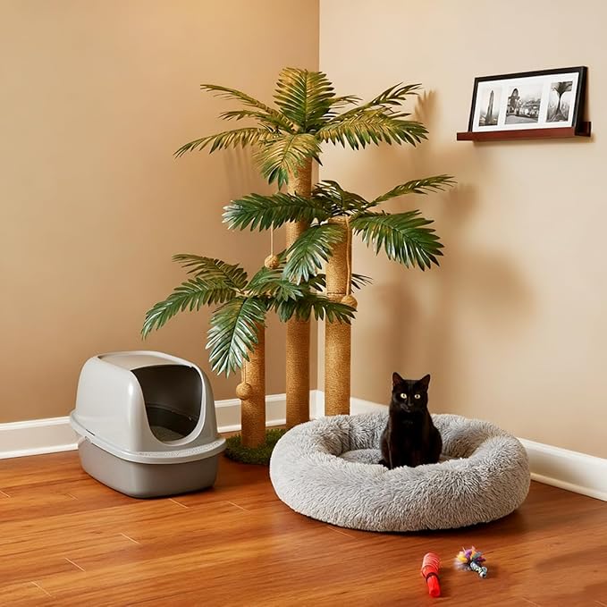 31.5Inch Cat Scratching Post, Cat Scratcher Tree - Image 2