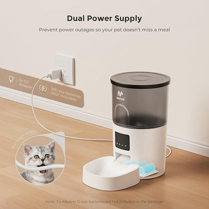 IMIPAW 5G WiFi Automatic Cat Feeder and Water Dispenser, Timed Dry Food - Image 7