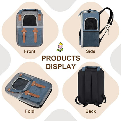 ‌YooxArmor Cat Carrier Backpack, Airline Approved Mesh Dog Backpack - Image 3