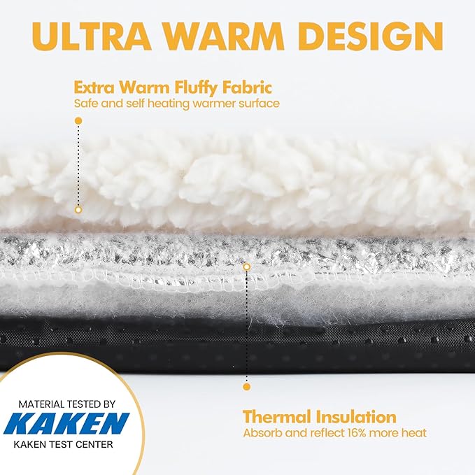 Self Warming Cat Bed Self Heating Cat Dog Mat 29.1 x 18.9 inch Extra Warm - Image 3