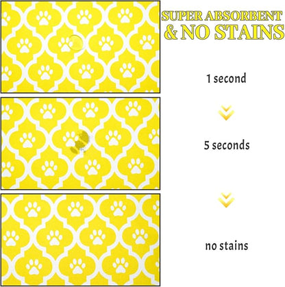 Dog Food Mat 17X30 Inch Pet Feeding Absorbent Mats - Image 3