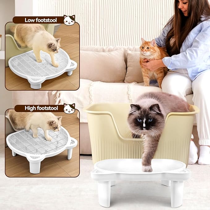 Adjustable Cat Ramp Litter Box Step Double Layer - Image 7