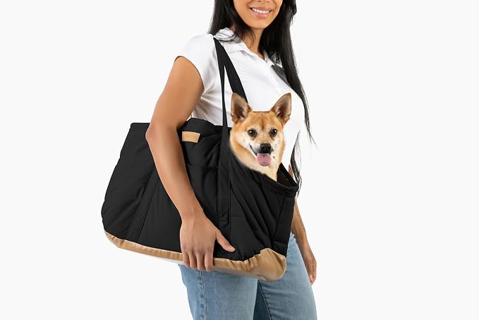 Plush Dog Purse Carrier for Small Dogs, Soft Dog Tote Bag - Image 8