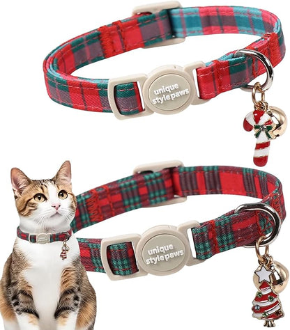 Unique style paws 2 Pack Christmas Kitten Collar Breakaway by Uniquestylepaws