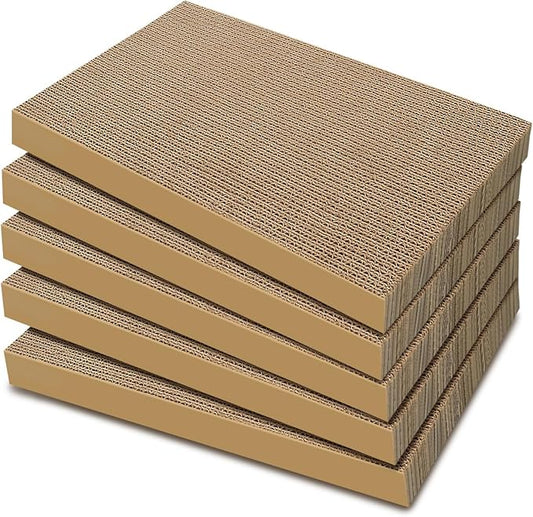AGYM 5 Packs Cat Scratcher, 5 Packs Refill Cat Scratching Pad Cardboard by AGYM