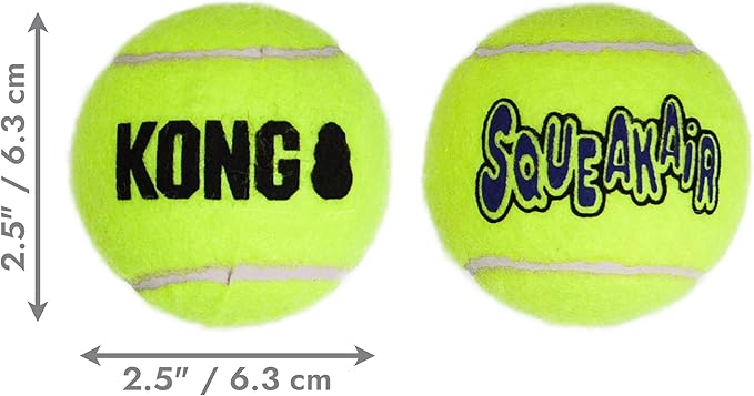 KONG Air Dog SqueakAir Dog Toy Tennis Balls - Image 2