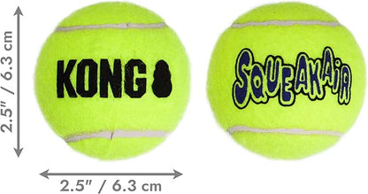 KONG Air Dog SqueakAir Dog Toy Tennis Balls - Image 3