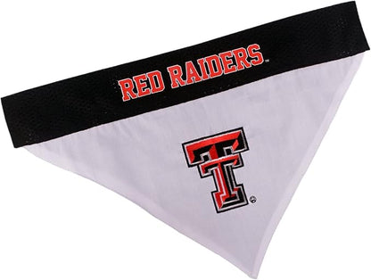 Pets First Collegiate Pet Accessories, Reversible Bandana, Texas Tech Red by PETSFIRST