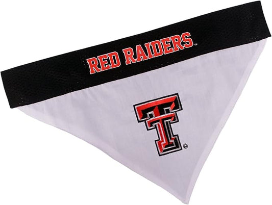 Pets First Collegiate Pet Accessories, Reversible Bandana, Texas Tech Red by PETSFIRST