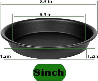 6 Pack of 8 inch Plant Saucer, Heavy Duty Plastic Plant Water Tray, Pebble Tray - Image 2