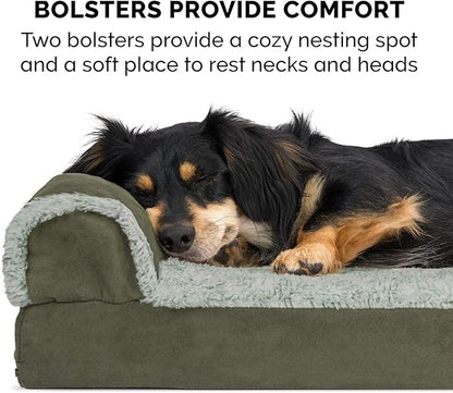 Furhaven Orthopedic Dog Bed for Large/Medium Dogs w/ Removable Bolsters & - Image 11