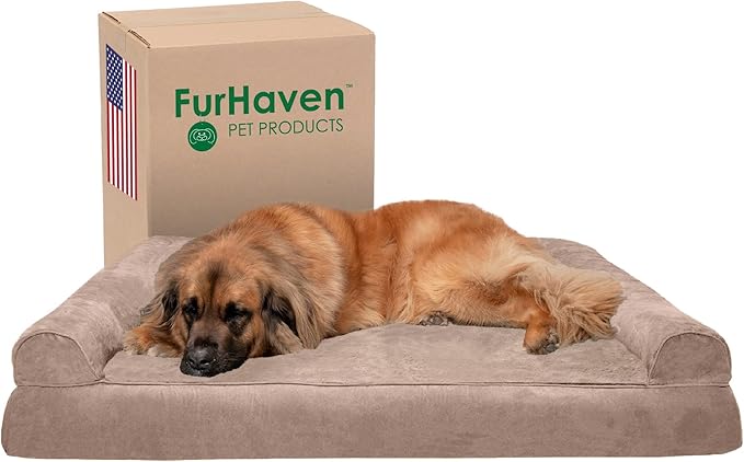 Furhaven Orthopedic Dog Bed for Large Dogs w/ Removable Bolsters & Washable by FurHaven