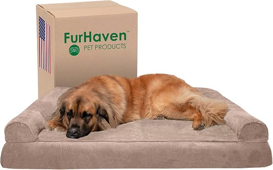 Furhaven Orthopedic Dog Bed for Large Dogs w/ Removable Bolsters & Washable by FurHaven