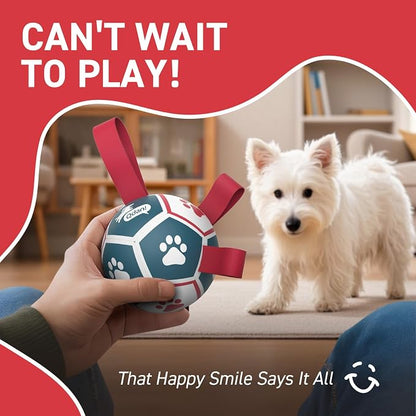 QDAN Small Dog Toys, Outdoor Indoor Toys to Keep Them Busy, Soccer Ball - Image 7