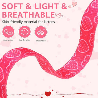 SCENEREAL Valentine's Day Cat Bandana Collars - Image 3