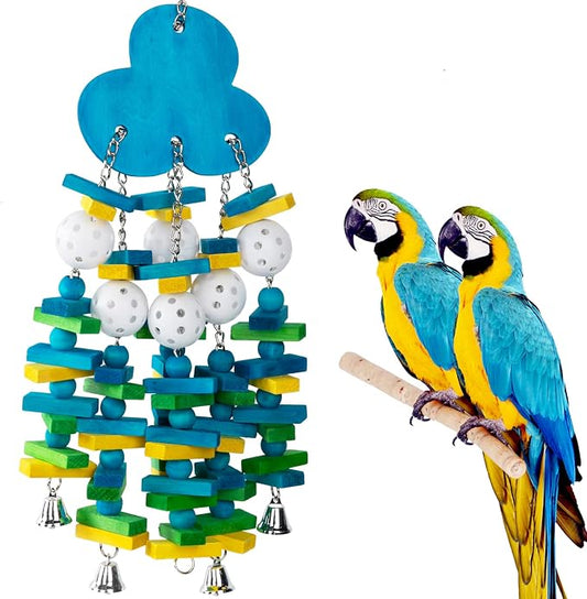 Parrot Toys for Large Birds, Parrots Chew Toy Gift by MEWTOGO