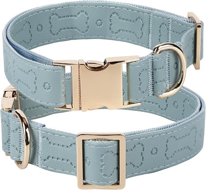 TDTOK Stylish Leather Dog Collar, Comfortable Soft PU Leather Dog Collars by Getthegoodstuff