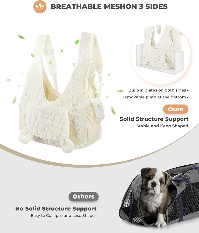 Pet Carrier Backpack, Adjustable Pet Front Cat Dog Carrier Backpack Travel Bag - Image 4