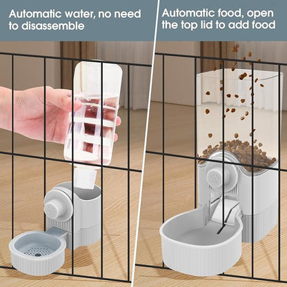 Yummy Sam Hanging Cage Automatic Small Pet Food Bowl Water Bottle Dispenser - Image 5