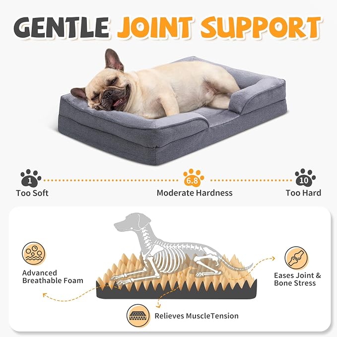 Makigued Orthopedic Dog Bed for Medium Dogs Egg Crate Foam Pet Sofa - Image 2