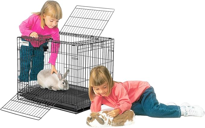 MidWest Homes for Pets Small Wabbitat Rabbit Cage, Grid Mesh Floor, Removable - Image 6