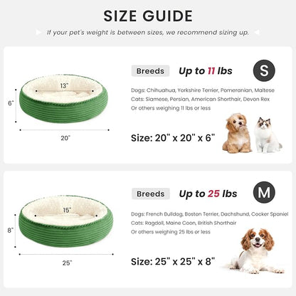 Love's cabin Round Donut Cat and Dog Cushion Bed, 20in Pet Bed - Image 3