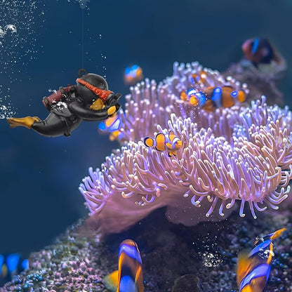 onesimcr Floating Fish Tank Decorations, Aquarium Decorations, Lovely Diver - Image 4