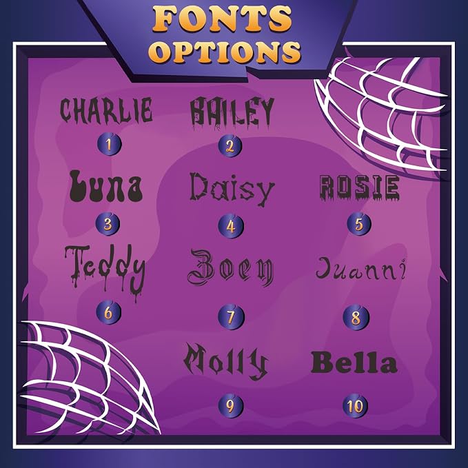 Spooky Dog Tag, Halloween Personalized Dog Tags - Image 6
