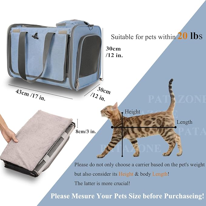 Soft Cats Carrier for Small Dogs Carriers Airline Approved Puppy Travel Bag - Image 2