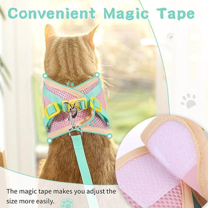 Cat Harness and Leash Set for Walking Escape Proof, Adjustable Kitten Harness - Image 5