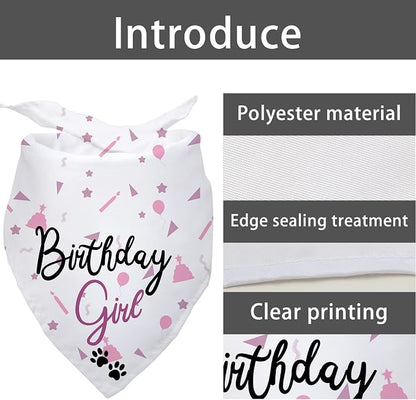 Dog Birthday Girl Happy Birthday Dog Bandana - Image 5