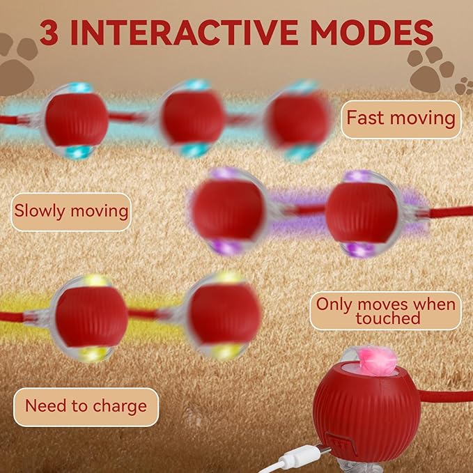 Interactive Electric Automatic Rolling Moving Rechargeable Self Play - Image 6