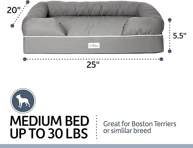 PetFusion Ultimate Dog Bed, Orthopedic Memory Foam, Medium Firmness Pillow - Image 3