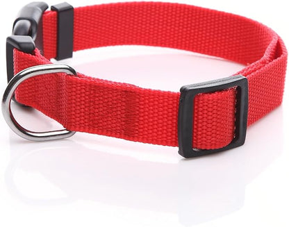 Adjustable Nylon Dog Collar, pet Collar 1 Inch 3/4 Inch 5/8 Inch Wide, - Image 2