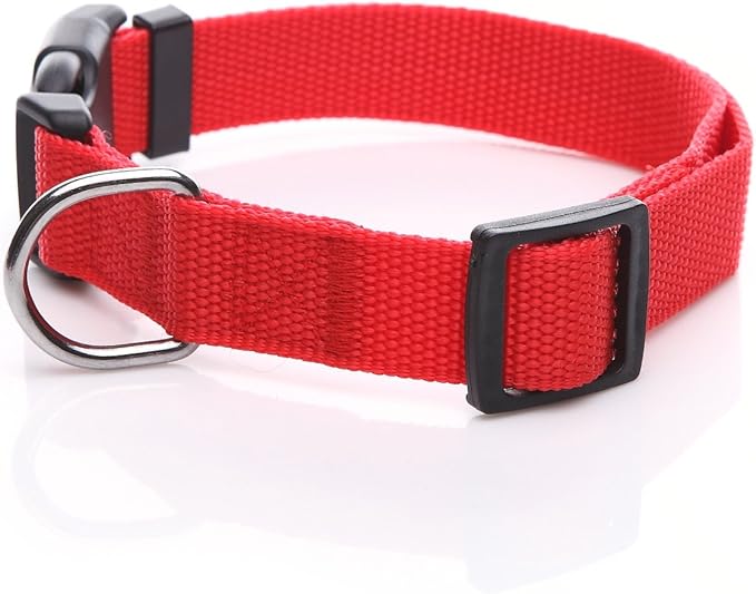 Adjustable Nylon Dog Collar, pet Collar 1 Inch 3/4 Inch 5/8 Inch Wide, - Image 2