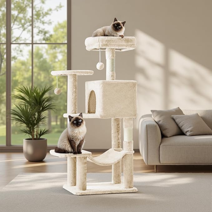 Cat Tree Tower 44 Inch, Small Cat Tower by Aidoly