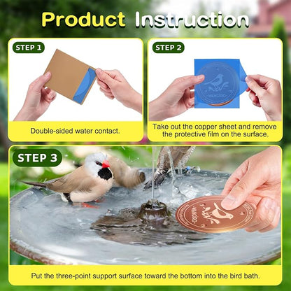 Bird Bath Copper Disk 2PCS-99.99% Pure Copper Purification Disk 1 mm Thick - Image 5
