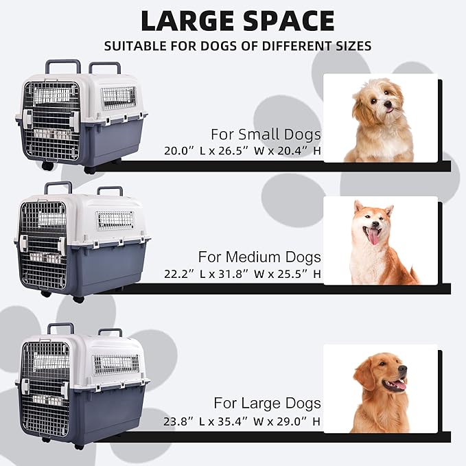 Elevon Plastic Kennels, Plastic Dog Crate, Airline Approved Pet Carrier - Image 7