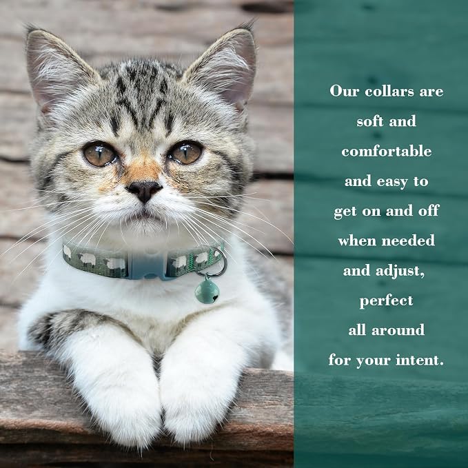 Yizepet Cat Collars, Breakaway Kitten Collar, Cute Kitty Collar in 2 Pack - Image 9