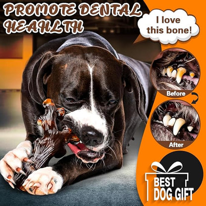 Dog Chew Toys for Aggressive Chewers 4 Pack, Indestructible Dog Toys, Bacon - Image 5