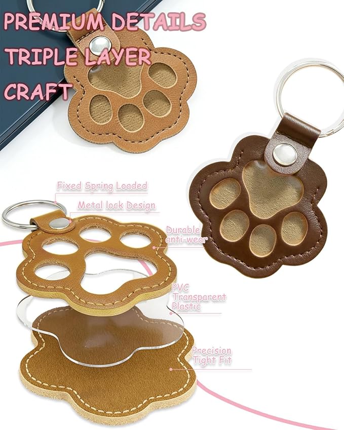 Paw Dog Hair Keychain - Image 2