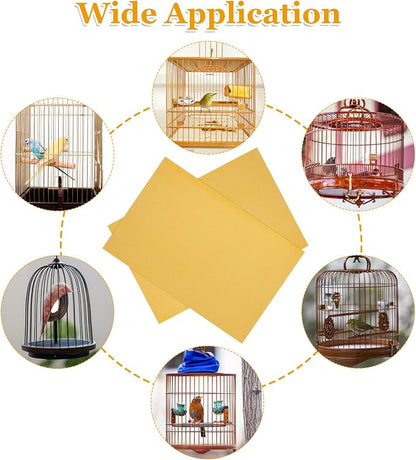 50 Pcs Gravel Liner Paper for Bird Cage, Easy Clean Pet Grinding Sandpaper for - Image 5