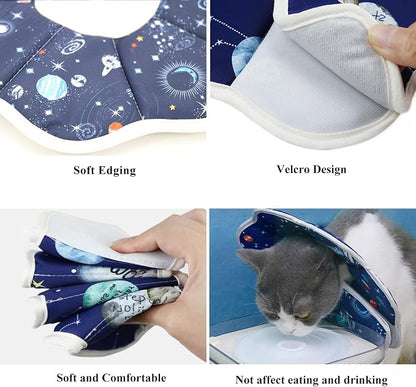 Soft Cat Cone, Adjustable Recovery Collar After Surgery to Prevent Licking Wound - Image 3