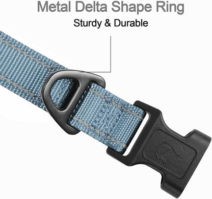 Joytale Reflective Dog Collar, Soft Neoprene Padded, Metal D-Ring, Nylon Pet - Image 3