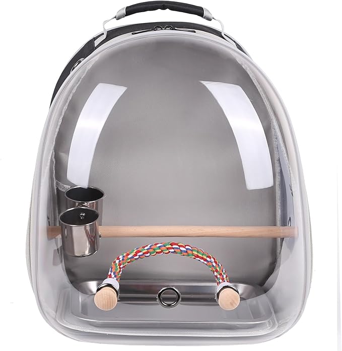 Bird Traval Carrier Cage, Vet Transport Book Bag - Image 4