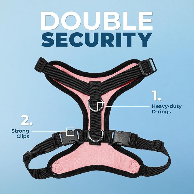 Voyager Escape-Proof Step-in Lock Cat Harness & 5ft Neoprene-Handle Leash Set - Image 2