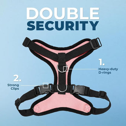 Voyager Escape-Proof Step-in Lock Cat Harness & 5ft Neoprene-Handle Leash Set - Image 2