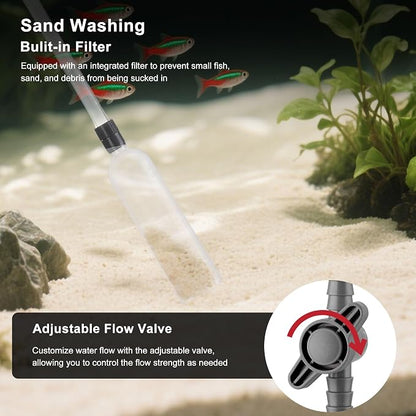 7 Pieces Fish Tank Vacuum Gravel Cleaner Kit - Image 5