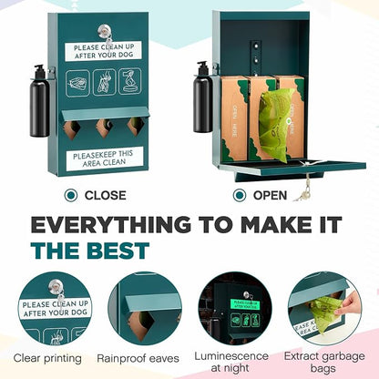Qinyoung Pet Waste Station, Includes 600 Roll Bags, Dog Waste Station - Image 4